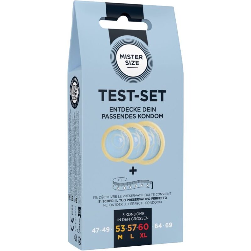 MISTER SIZE – TEST SET 3 DIFFERENT SIZED CONDOMS + MEASURING TAPE All Condom Box Sizes | SEX Shop Ireland 5