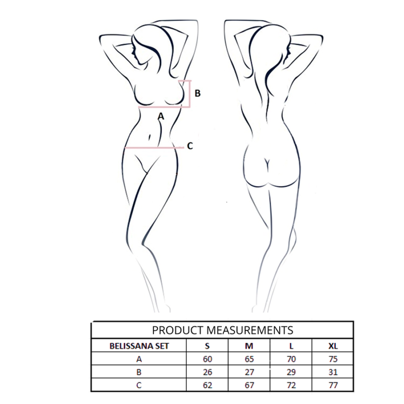 PASSION – BELISSANA BRA + THONG SET BLACK L/XL Fashion & Lingerie | SEX Shop Ireland 7