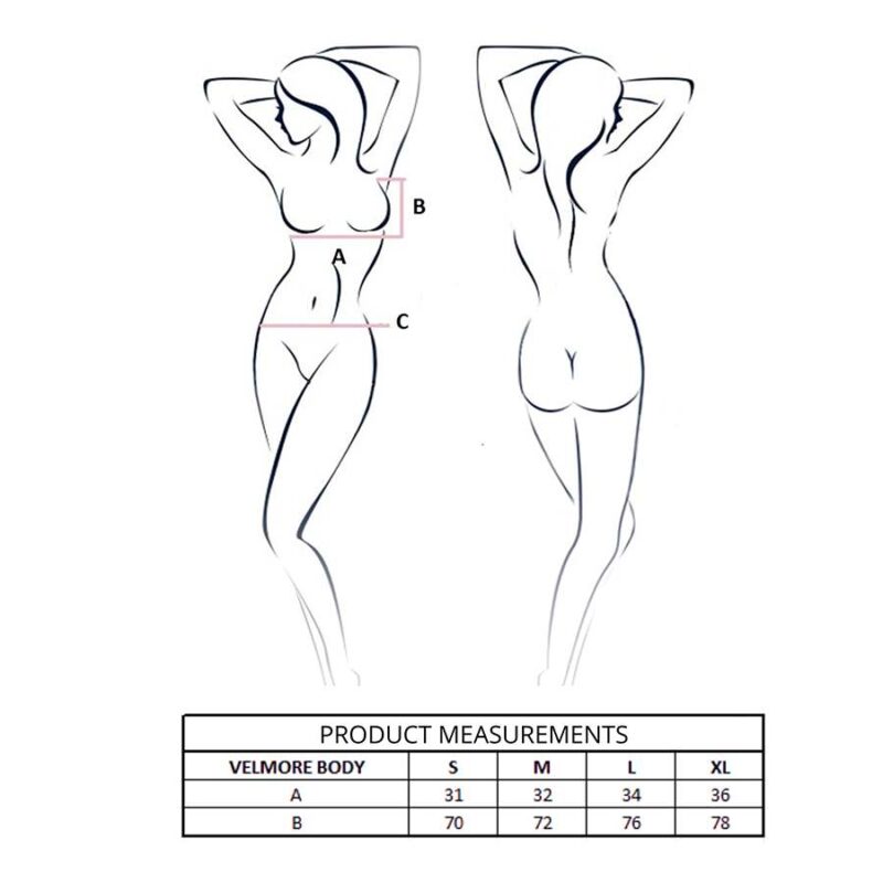 PASSION – VELMORE BODY BLACK L/XL Bodysuits | SEX Shop Ireland 7