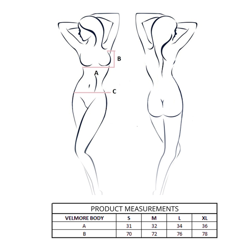 PASSION – VELMORE BODY BLACK L/XL Bodysuits | SEX Shop Ireland 7