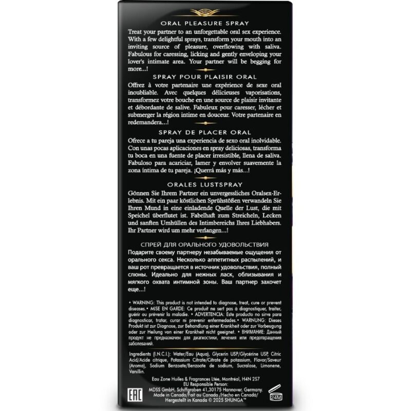 SHUNGA – WAVES PLEASURE SPRAY ORAL SEDUCTIVE EXOTIC FRUITS 20 ML Aphrodisiac Products | SEX Shop Ireland 7