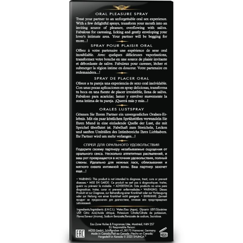 SHUNGA – WAVES PLEASURE SPRAY ORAL SEDUCTIVE STRAWBERRY 20 ML Aphrodisiac Products | SEX Shop Ireland 7