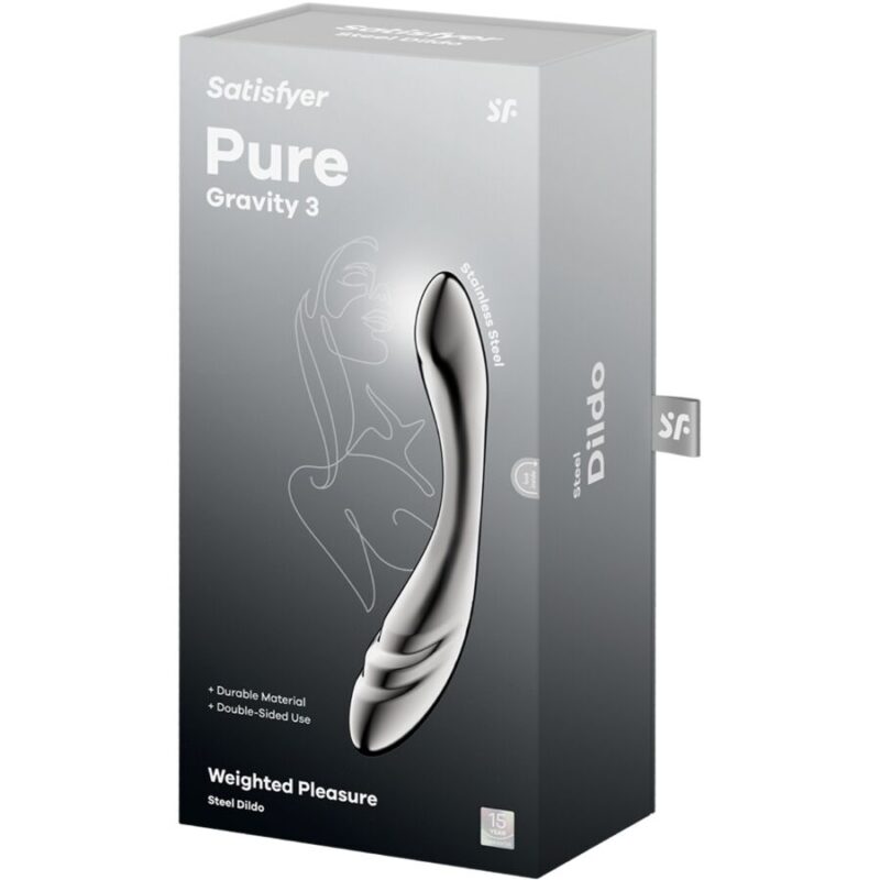 SATISFYER – PURE GRAVITY 3 STAINLESS STEEL DOUBLE-ENDED DILDO Anal Dildo | SEX Shop Ireland 8