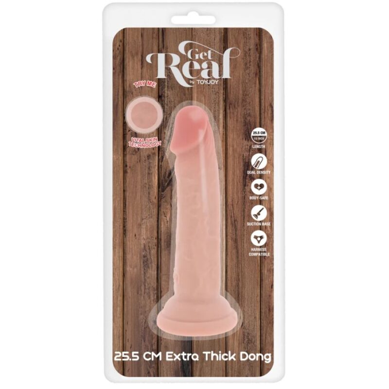 GET REAL – DELUXE THICK DOUBLE-DENSITY TPE DONG 25.5 CM Dildos | SEX Shop Ireland 8
