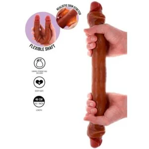GET REAL – DOUBLE-ENDED SILICONE DILDO CARAMEL 46 CM Dildos | SEX Shop Ireland 3