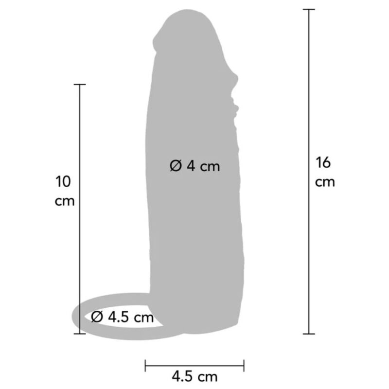 GET REAL – HYDRATED SKIN SILICONE PENIS SLEEVE CARAMEL 16 CM Penis Extenders & Sleeves | SEX Shop Ireland 7