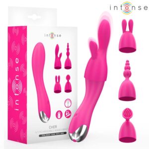 INTENSE – CHER INTERCHANGEABLE HEADS VIBRATOR G-spot Vibrators | SEXstore.ie