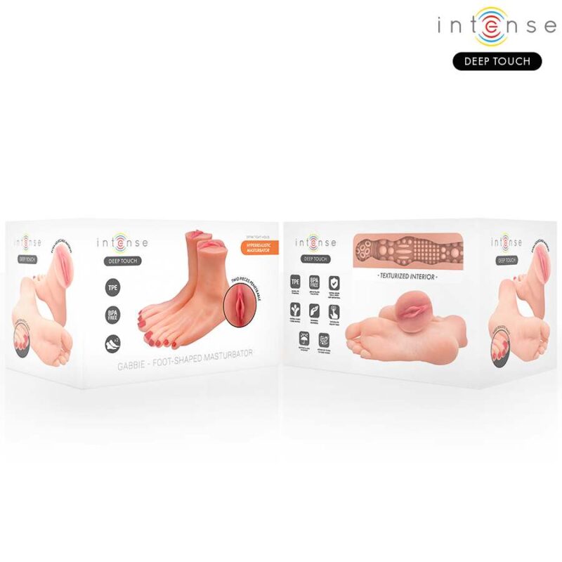 INTENSE DEEP TOUCH – GABBIE TWO-PIECE FOOT-SHAPED MASTUBADOR Fleshlights | SEX Shop Ireland 6