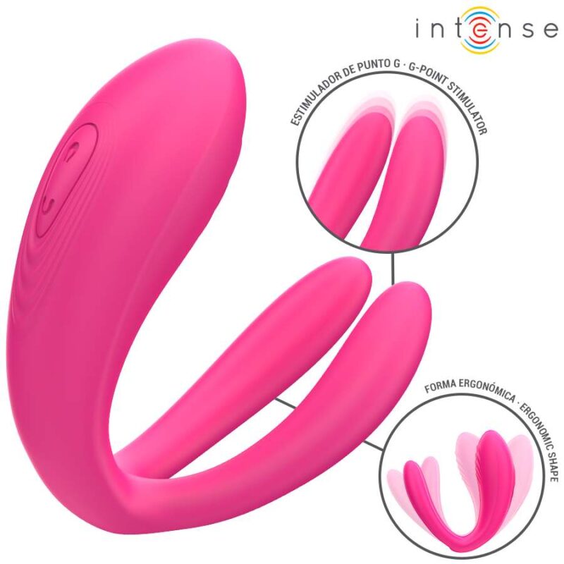 INTENSE – JULIA DOUBLE VIBRATOR CLAMP STIMULATOR REMOTE CONTROL Couples Vibrators | SEXstore.ie 8