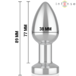 INTENSE – VIBRATING METAL ANAL PLUG WITH LED LIGHTS AND REMOTE CONTROL – SIZE M Anal Sex Toys | SEX Shop Ireland 15