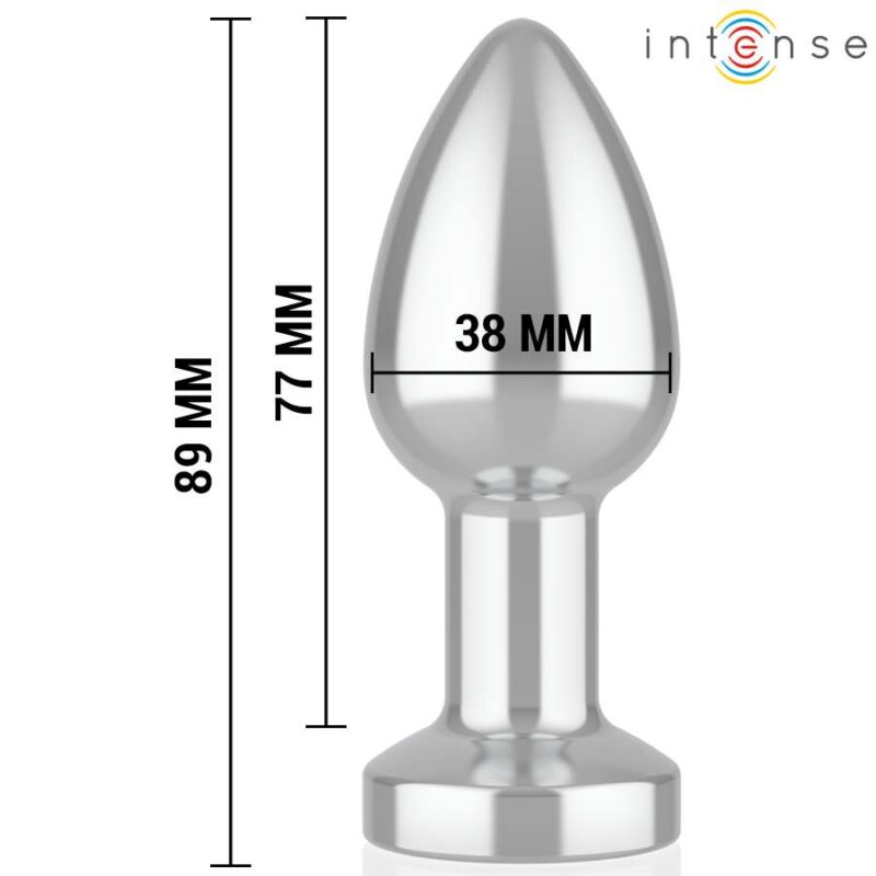 INTENSE – VIBRATING METAL ANAL PLUG WITH LED LIGHTS AND REMOTE CONTROL – SIZE M Anal Sex Toys | SEX Shop Ireland 8