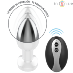 INTENSE – VIBRATING METAL ANAL PLUG WITH LED LIGHTS AND REMOTE CONTROL – SIZE S Anal Sex Toys | SEX Shop Ireland 14