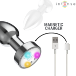 INTENSE – VIBRATING METAL ANAL PLUG WITH LED LIGHTS AND REMOTE CONTROL – SIZE S Anal Sex Toys | SEX Shop Ireland 16