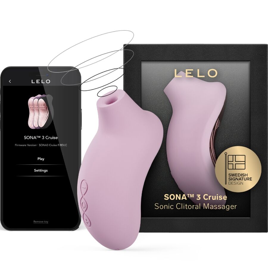LELO – SONA 3 CRUISE SONIC CLITORAL MASSAGER SOFT PINK Clitoral Sucking Vibrator | SEX Shop Ireland 4 LELO – SONA 3 CRUISE SONIC CLITORAL MASSAGER SOFT PINK Clitoral Sucking Vibrator | SEX Shop Ireland 4