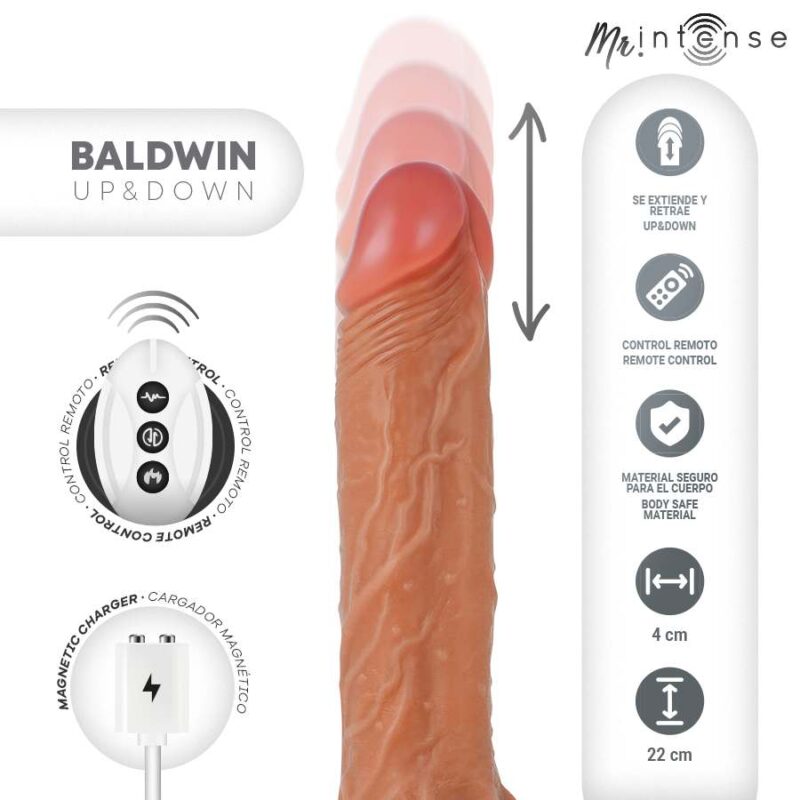 MR INTENSE – BALDWIN REALISTIC PENIS REMOTE CONTROL 22 CM -O- 4 CM Dildos | SEX Shop Ireland 6