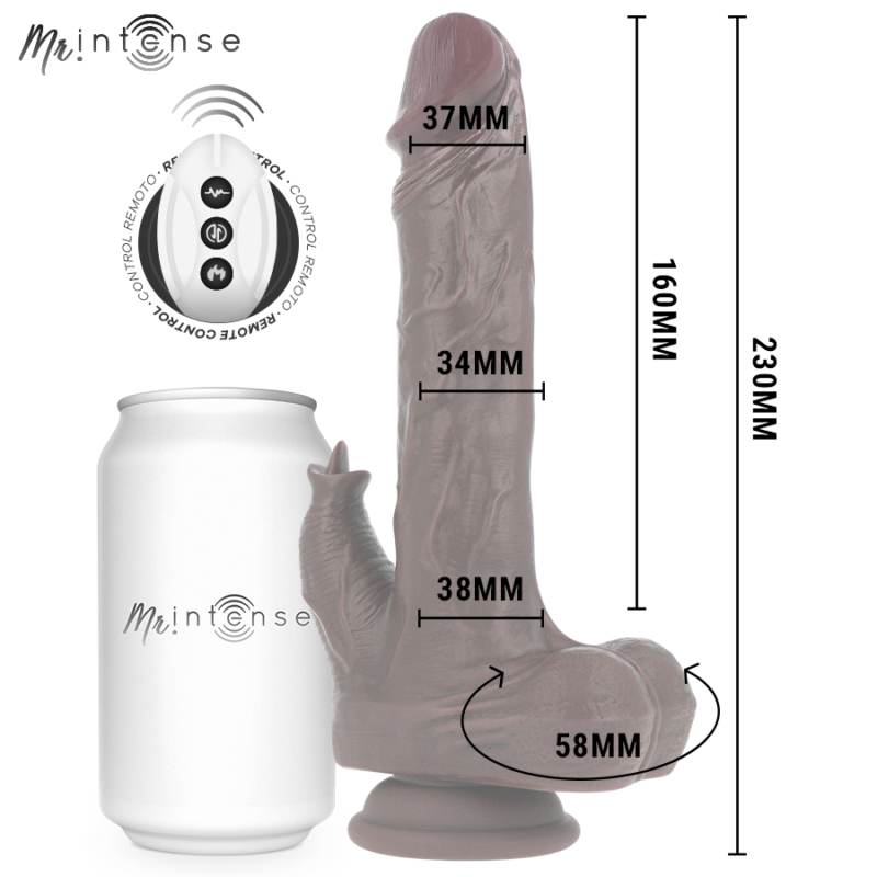MR INTENSE – MORGAN REALISTIC PENIS REMOTE CONTROL 23 CM -O- 3.5 CM Dildos | SEX Shop Ireland 5