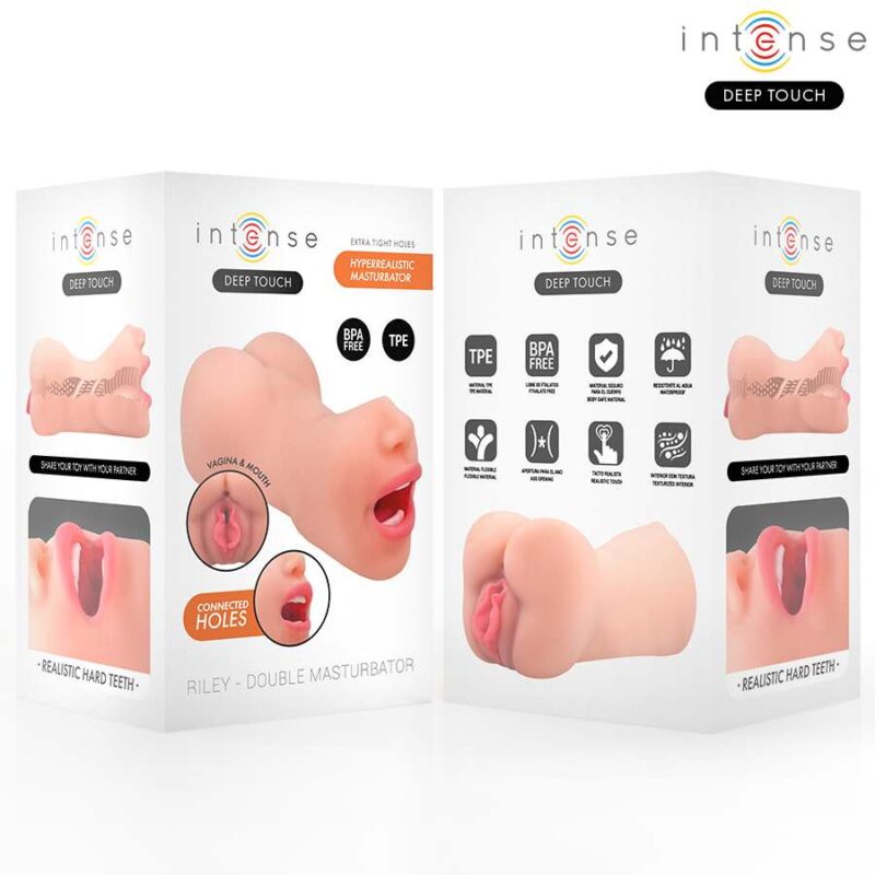 INTENSE DEEP TOUCH – RILEY DOUBLE MOUTH & VAGINA MASTURBATOR Sex Toys | SEX Shop Ireland 6