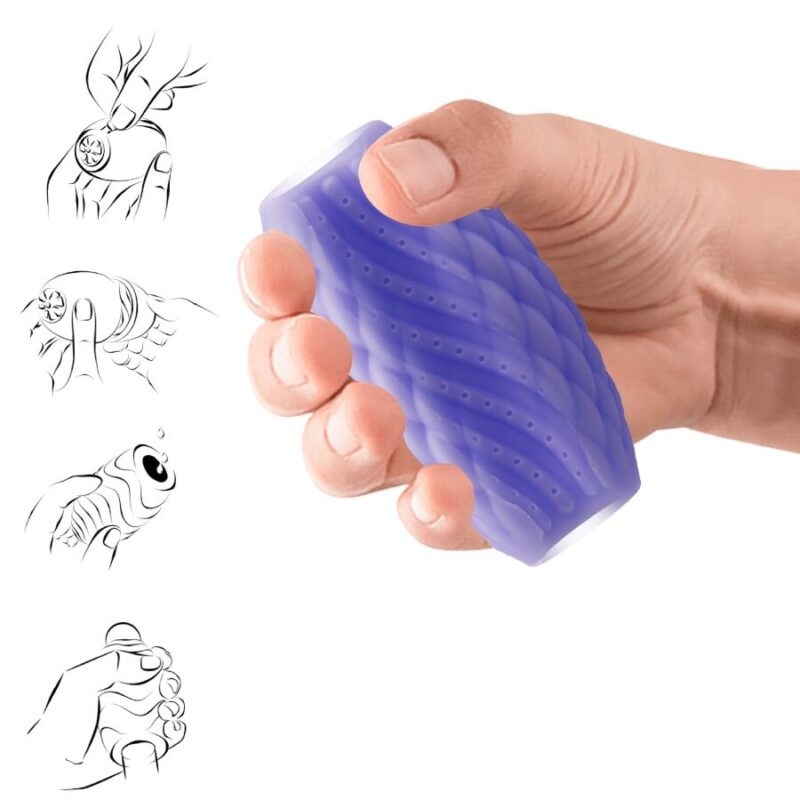 PRETTY LOVE – ATHENA EROS SILICONE MALE MASTURBATOR PURPLE Egg Masturbators | SEX Shop Ireland 7