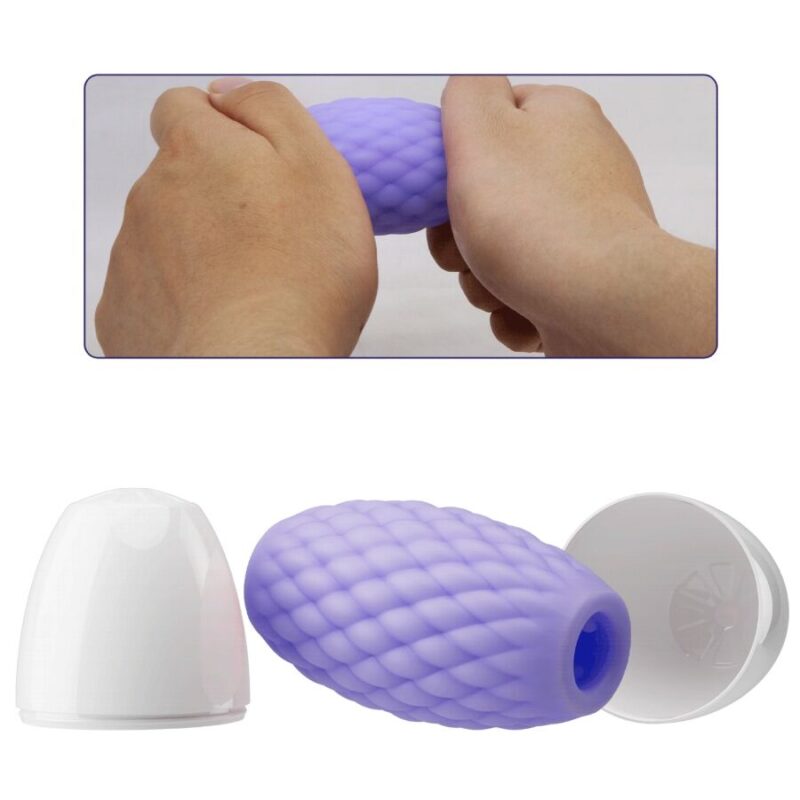 PRETTY LOVE – ATHENA EROS SILICONE MALE MASTURBATOR PURPLE Egg Masturbators | SEX Shop Ireland 8