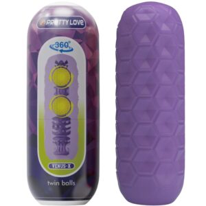 PRETTY LOVE – TWIN BALLS MALE MASTURBATOR PURPLE Egg Masturbators | SEX Shop Ireland