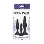 TOYJOY – ANAL PLAY CURVY COMPANIONS ANAL PLUG 3 PIECES BLACK Anal Sex Toys | SEX Shop Ireland 9