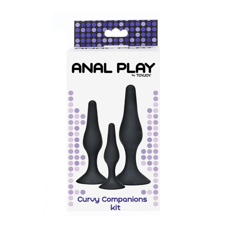 TOYJOY – ANAL PLAY CURVY COMPANIONS ANAL PLUG 3 PIECES BLACK Anal Sex Toys | SEX Shop Ireland 6