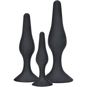 TOYJOY – ANAL PLAY CURVY COMPANIONS ANAL PLUG 3 PIECES BLACK Anal Sex Toys | SEX Shop Ireland