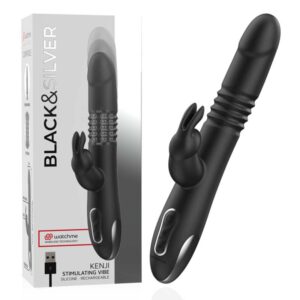 BLACK&SILVER – KENJI UP & DOWN RABBIT VIBRATOR + WATCHME REMOTE CONTROL Rabbit Vibrators | SEX Shop Ireland 3