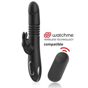 BLACK&SILVER – KENJI UP & DOWN RABBIT VIBRATOR + WATCHME REMOTE CONTROL Rabbit Vibrators | SEX Shop Ireland