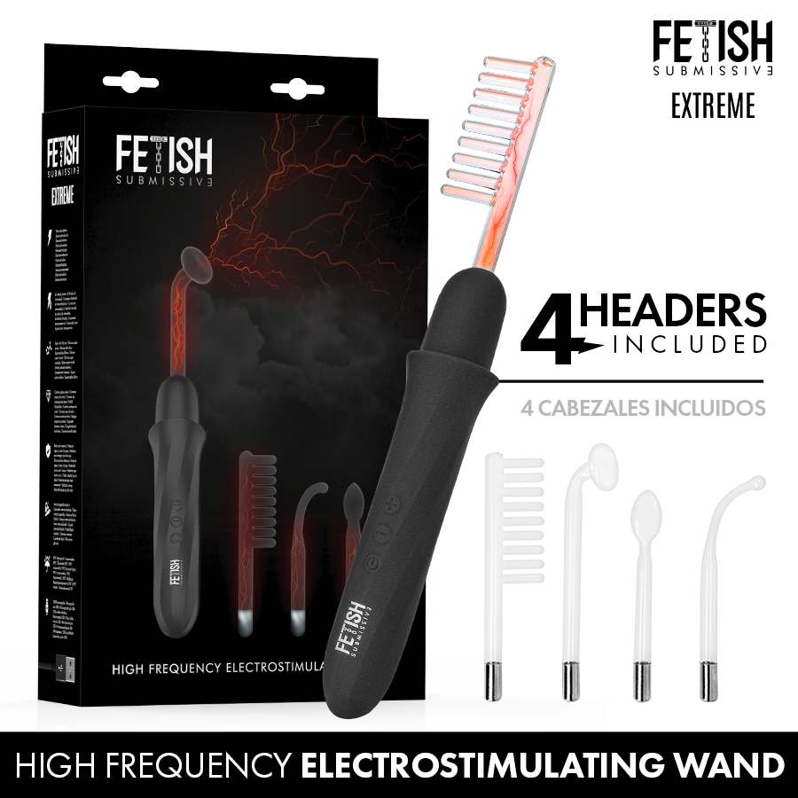 FETISH SUBMISSIVE – HIGH FREQUENCY ELECTROSTIMULATION WAND Electro Shock Sex Toys | SEX Shop Ireland 4 FETISH SUBMISSIVE – HIGH FREQUENCY ELECTROSTIMULATION WAND Electro Shock Sex Toys | SEX Shop Ireland 4