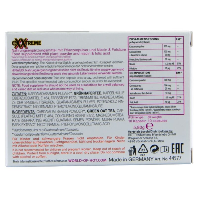 HOT – EXXTREME LIBIDO CAPS WOMAN 10 UNITS Aphrodisiac Capsules | SEX Shop Ireland 7