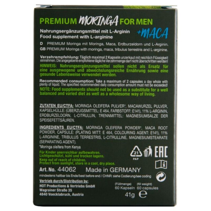 HOT – MORINGA MEN CAPS MAN 60 UNITS Aphrodisiac Capsules | SEX Shop Ireland 6