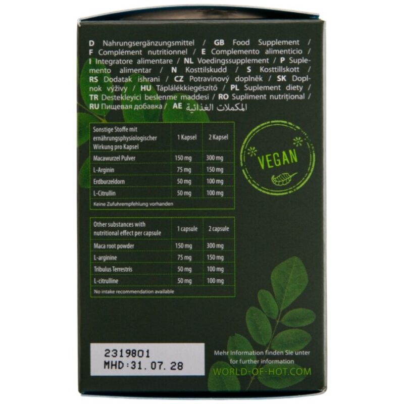 HOT – MORINGA MEN CAPS MAN 60 UNITS Aphrodisiac Capsules | SEX Shop Ireland 7