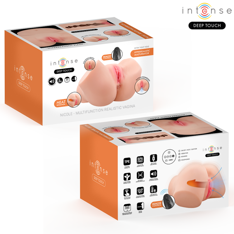 INTENSE DEEP TOUCH – NICOLE ANAL AND VAGINAL MASTURBATOR WITH SUCTION, HEAT, VIBRATION AND VOICE EFFECTS WITH REMOTE CONTROL 5.3 KG Sex Toys | SEX Shop Ireland 6