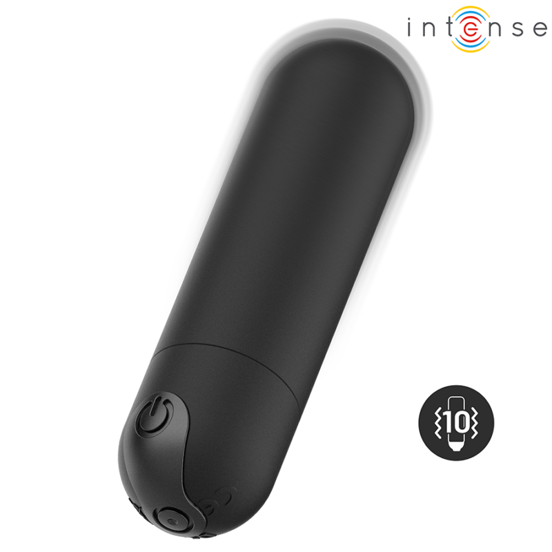 INTENSE – KAREN MINI RECHARGEABLE VIBRATING BULLET BLACK Bullet Vibrators | SEX Shop Ireland 7