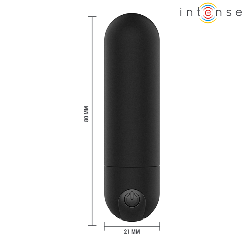 INTENSE – KAREN MINI RECHARGEABLE VIBRATING BULLET BLACK Bullet Vibrators | SEX Shop Ireland 9