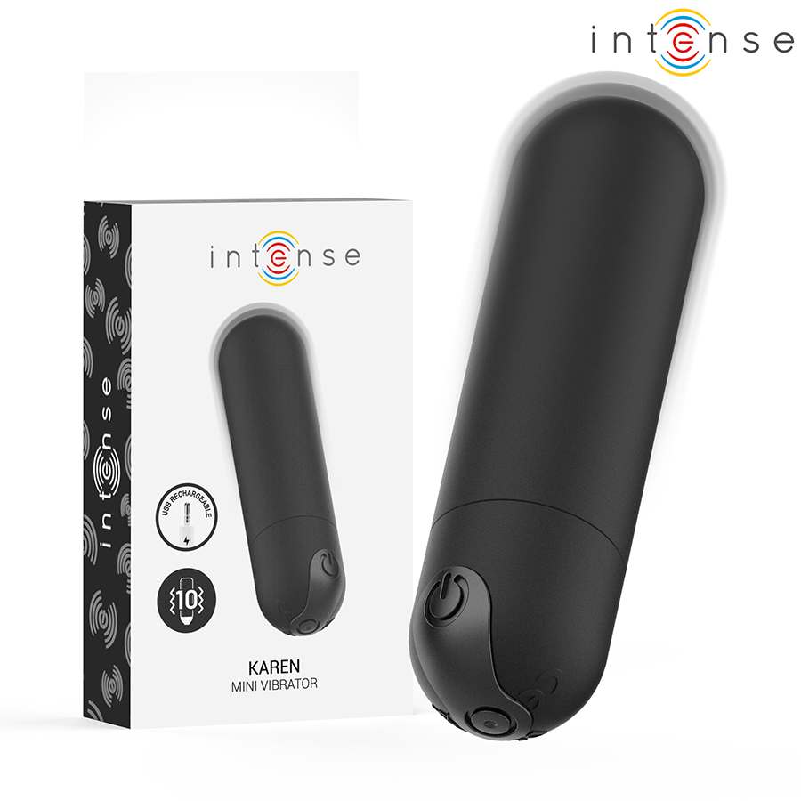INTENSE – KAREN MINI RECHARGEABLE VIBRATING BULLET BLACK Bullet Vibrators | SEX Shop Ireland 4 INTENSE – KAREN MINI RECHARGEABLE VIBRATING BULLET BLACK Bullet Vibrators | SEX Shop Ireland 4