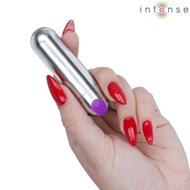 INTENSE – KAREN MINI RECHARGEABLE VIBRATING BULLET SILVER Bullet Vibrators | SEX Shop Ireland 6