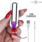 INTENSE – KAREN MINI RECHARGEABLE VIBRATING BULLET SILVER Bullet Vibrators | SEX Shop Ireland 15