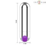 INTENSE – KAREN MINI RECHARGEABLE VIBRATING BULLET SILVER Bullet Vibrators | SEX Shop Ireland 16