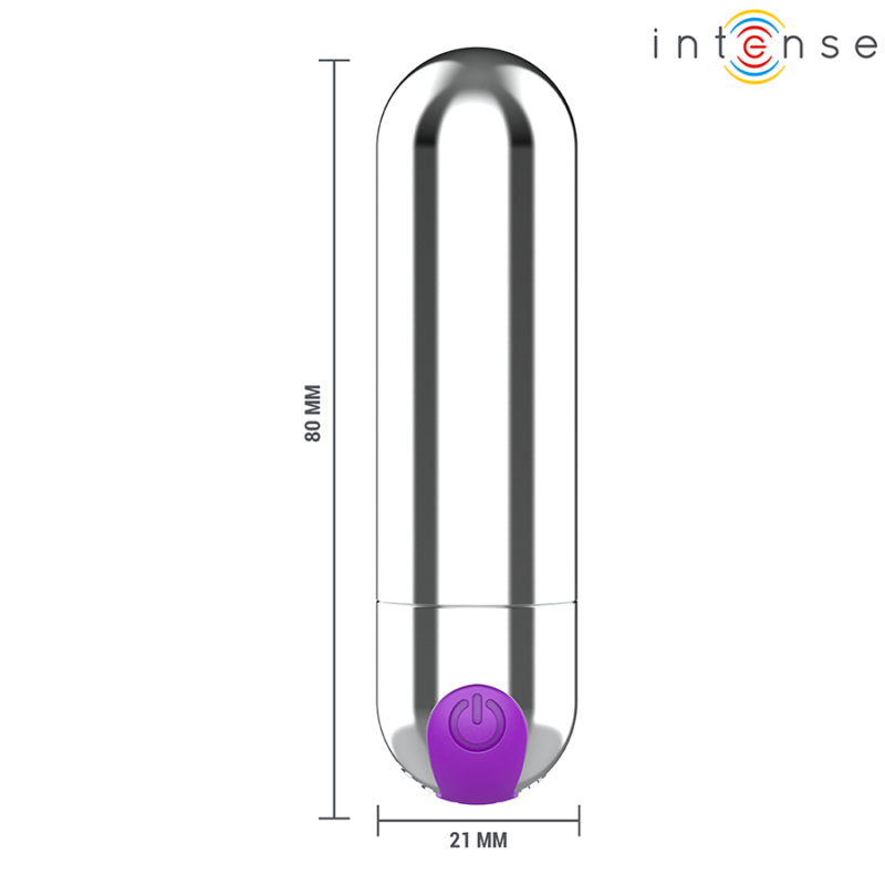 INTENSE – KAREN MINI RECHARGEABLE VIBRATING BULLET SILVER Bullet Vibrators | SEX Shop Ireland 9