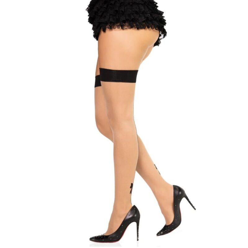 LEG AVENUE – 1963 SPANDEX BACKSEAM STOCKINGS BLACK – ONE SIZE Bodystocking | SEX Shop Ireland 6