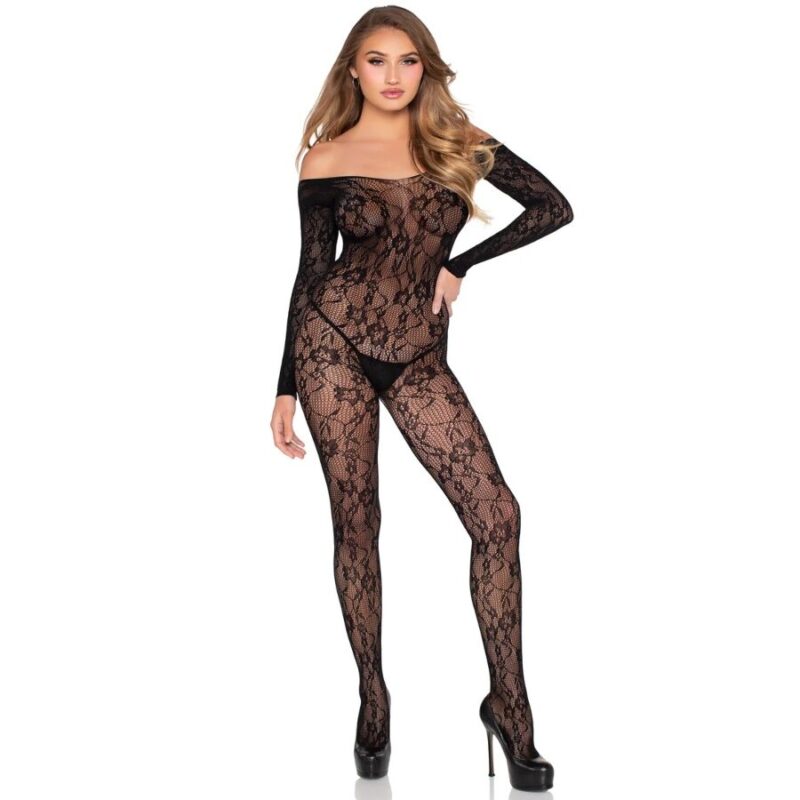 LEG AVENUE – 89366 LACE LINGERIE BODYSTOCKING BLACK – ONE SIZE Bodystocking | SEX Shop Ireland 8