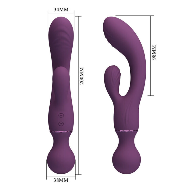 PRETTY LOVE – ALL ROUNDER PURPLE G-SPOT VIBRATOR Rabbit Vibrators | SEXstore.ie 12
