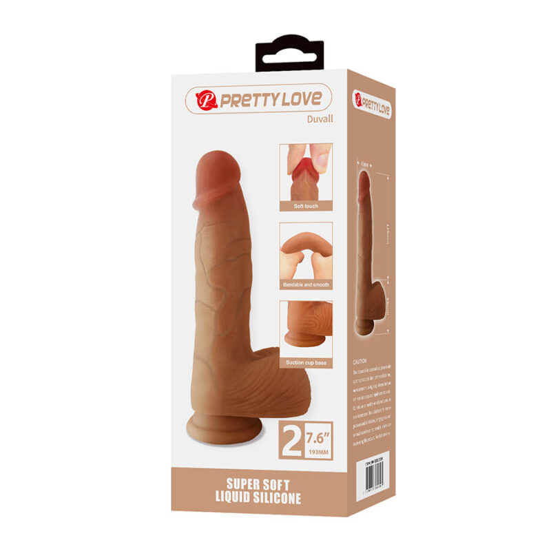 PRETTY LOVE – DUVALL REALISTIC DILDO WITH SUCTION CUP 19.3 CM -Ø- 4.5 CM Dildos | SEX Shop Ireland 10