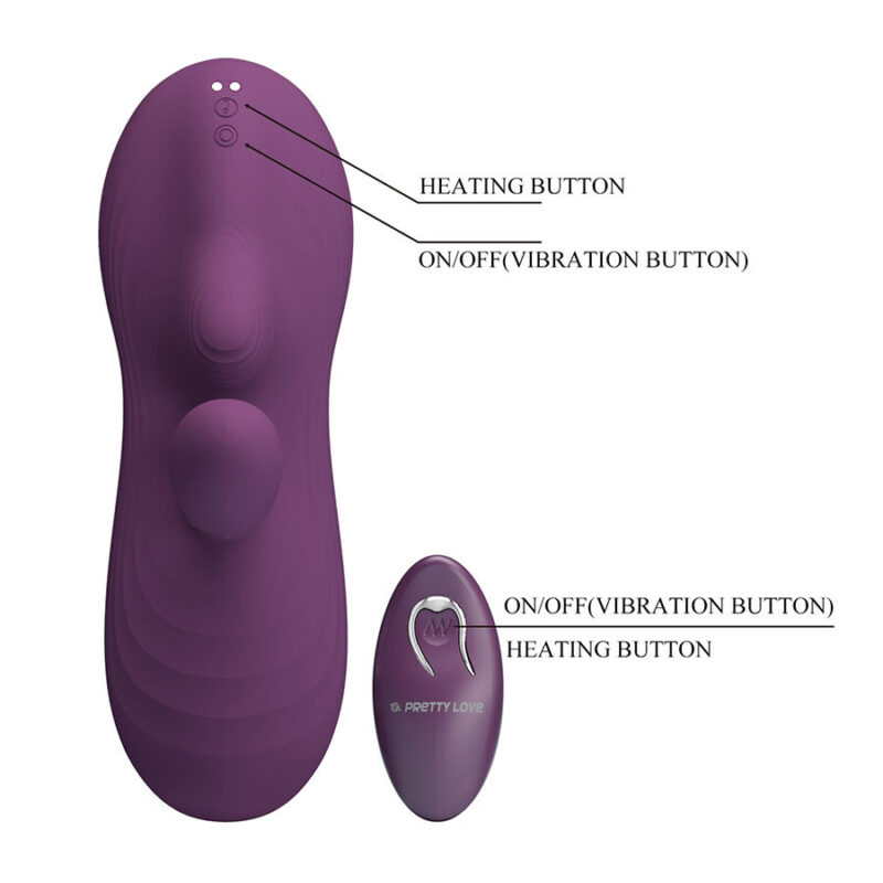 PRETTY LOVE – LUKA SIT-DOWN VIBRATOR WITH HEAT EFFECT AND REMOTE CONTROL Clitoral Stimulators | SEXstore.ie 11