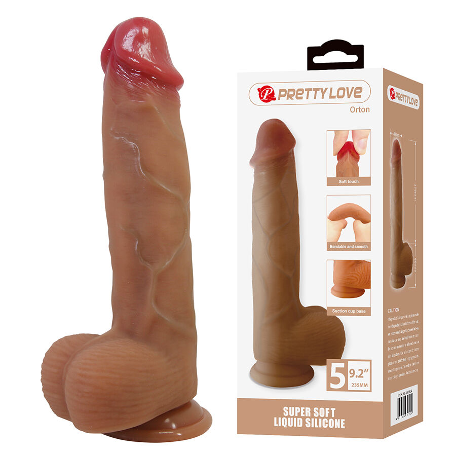 PRETTY LOVE – ORTON REALISTIC DILDO WITH SUCTION CUP 23.5 CM -Ø- 4.9 CM Dildos | SEX Shop Ireland 4 PRETTY LOVE – ORTON REALISTIC DILDO WITH SUCTION CUP 23.5 CM -Ø- 4.9 CM Dildos | SEX Shop Ireland 4