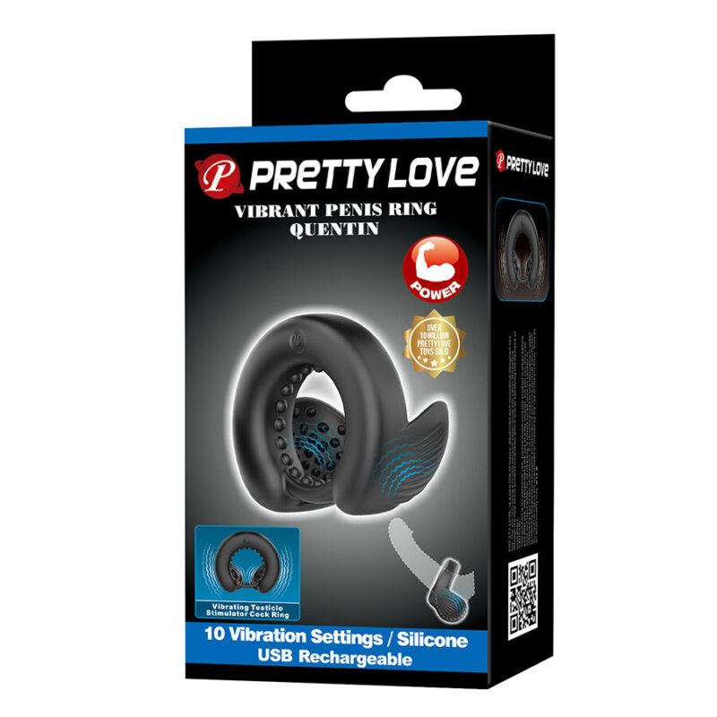 PRETTY LOVE – QUENTIN PENIS RING WITH TESTICULAR STIMULATOR Cock Rings | SEX Shop Ireland 14