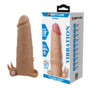 PRETTY LOVE – QUILLON PENIS SLEEVE WITH CLITORAL STIMULATOR AND VIBRATION Accessories for the penis | SEX Shop Ireland