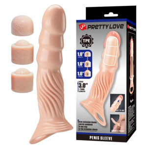 PRETTY LOVE – TEXTURED PENIS SHEATH WITH EXTENDERS Penis Extenders & Sleeves | SEX Shop Ireland